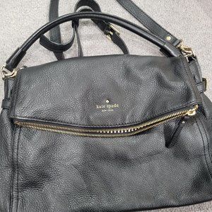 Black crossbody kate spade bag